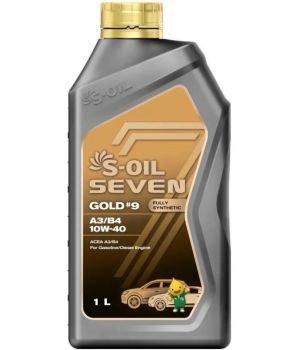 Моторное масло S-OIL SEVEN GOLD #9 A3/B4 10W-40​​​​​​​, 1л