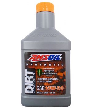 Моторное масло AMSOIL Synthetic Dirt Bike Oil 10W-50, 0,946 л.