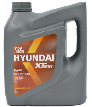 Моторное масло HYUNDAI XTeer TOP PRIME 0W-40, 4л