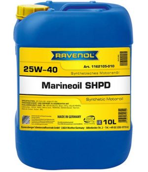 Моторное масло RAVENOL Marineoil SHPD 25W-40 synthetic, 10л