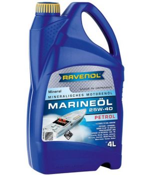 Моторное масло RAVENOL Marineoil PETROL 25W-40 mineral, 4л