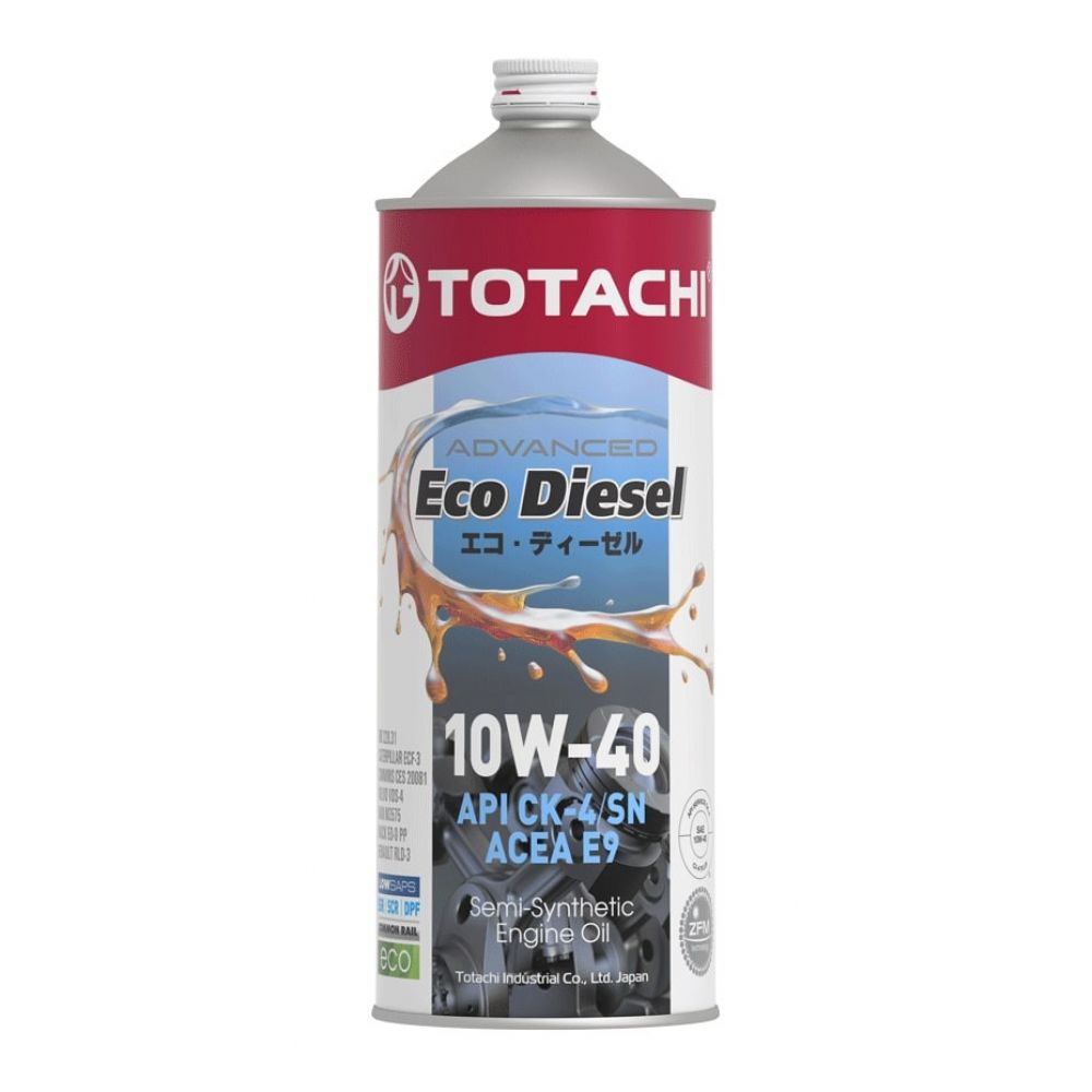 Моторное масло TOTACHI Eco Diesel CK-4/CJ-4/SN 10W-40, 1л
