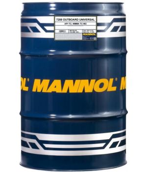 Моторное масло MANNOL 7208 Outboard Universal 2T, 208л