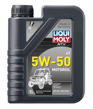 Моторное масло для 4-тактных мотоциклов LIQUI MOLY НС ATV 4T Motoroil 5W-50, 1л