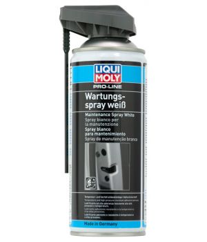 Грязеотталкивающая белая смазка LIQUI MOLY Pro-Line Wartungs-Spray weiss, 0,4л