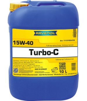 Моторное масло RAVENOL Turbo-C HD-C 15W-40, 10л