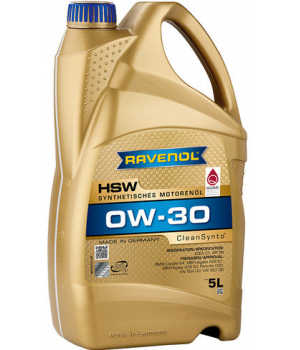 Моторное масло RAVENOL HSW 0W-30, 5л
