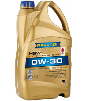 Моторное масло RAVENOL HSW 0W-30, 4л