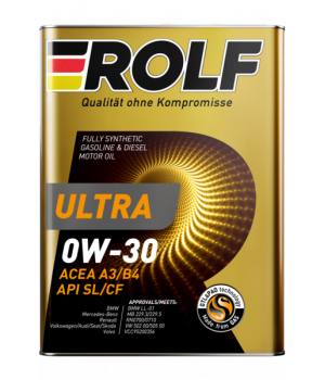 Моторное масло ROLF ULTRA 0W-30 A3/B4 SL/CF, 4л