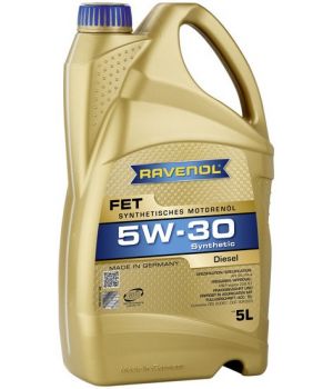 Моторное масло RAVENOL FET Fuel Efficiency Truck 5W-30, 5л