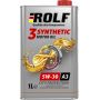 Моторное масло ROLF 3-SYNTHETIC 5W-30 ACEA A3/B4 (металл), 1л