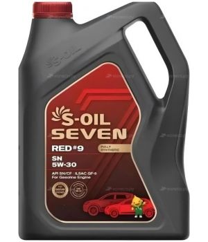 Моторное масло S-OIL SEVEN RED #9 SN 5W-30, 3,5л