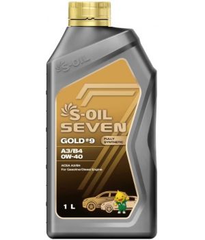 Моторное масло S-OIL SEVEN GOLD #9 A3/B4 0W-40​​​​​​​, 1л