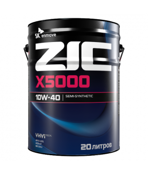 Моторное масло ZIC X5000 10W-40, 20л