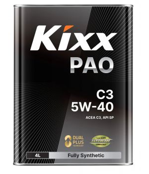 Моторное масло Kixx PAO C3 5W-40, 4л