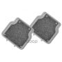 Коврики задние iSky ПВХ+ворс отстегивающийся ковролин BASE-2 к-т 2 . сер IBS202GR