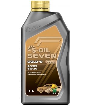Моторное масло S-OIL SEVEN GOLD #9 A5/B5 5W-30, 1л