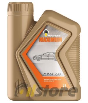 Моторное масло Роснефть Maximum 20W-50, 1л