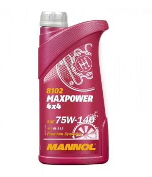 Трансмиссионное масло MANNOL 8102 MAXPOWER 4x4 75W-140, 1л