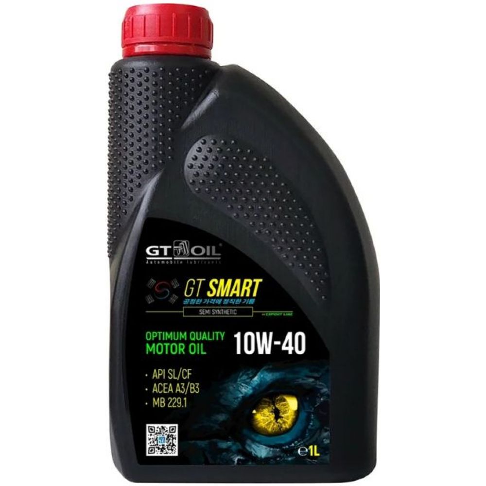 Моторное масло GT OIL GT OIL GT Smart 10W-40 SL/CF, 1л Моторное масло GT OIL GT OIL GT Smart 10W-40 SL/CF, 1л