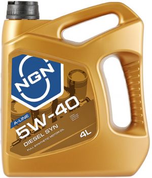 Моторное масло NGN A-Line DIESEL SYN 5W-40 CF/SN, 4л