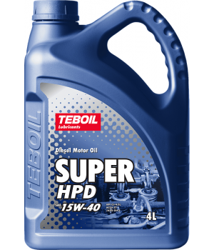 Моторное масло TEBOIL SUPER HPD 15W-40, 4л