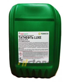 Моторное масло Татнефть LUXE SN/SM 5W-40, 20л