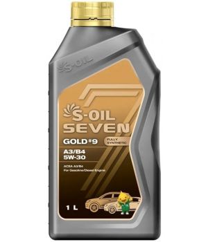 Моторное масло S-OIL SEVEN GOLD #9 A3/B4 5W-30​​​​​​​, 1л