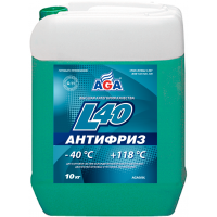 Антифриз сине-зеленый AGA-L40 (тосол) –40 °С, G11, 10кг