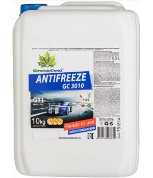 Антифриз синий GreenCool GC 3010 G11 (готовый), 10кг