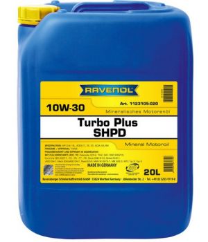 Моторное масло RAVENOL Turbo plus SHPD 10W-30, 20л