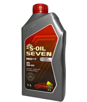 Моторное масло S-OIL SEVEN RED #7 SN 5W-20, 1л