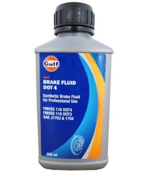 Тормозная жидкость GULF Brake Fluid DOT 4, 0.25л