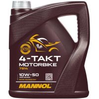 Моторное масло MANNOL 7814 4-TAKT MOTORBIKE 10W-50, 4л