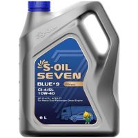 Моторное масло S-OIL SEVEN BLUE #9 CI-4/SL 10W-40, 6л