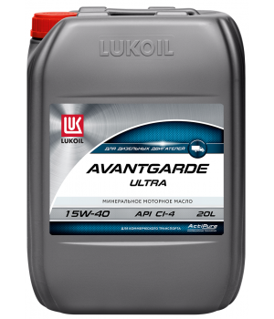 Моторное масло Лукойл Авангард Ультра 15W-40, 20л