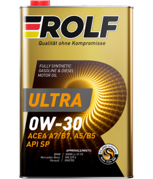 Моторное масло ROLF ULTRA 0W-30 A7/B7 SP, 1л
