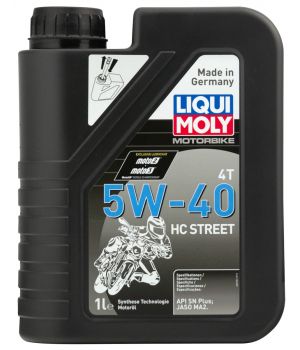 Моторное масло для 4-тактных мотоциклов LIQUI MOLY Motorbike 4T HC Street 5W-40, 1л