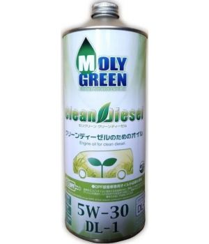 Моторное масло MolyGreen Clean Diesel DL-1 5W-30, 1л