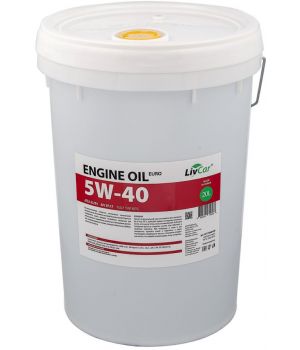 Моторное масло LIVCAR ENGINE OIL EURO 5W-40 ACEA A3/B4 API SP, 20л