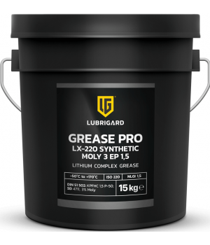 Смазка LUBRIGARD GREASE PRO LX-220 SYNTHETIC MOLY 3 EP1,5, 15кг