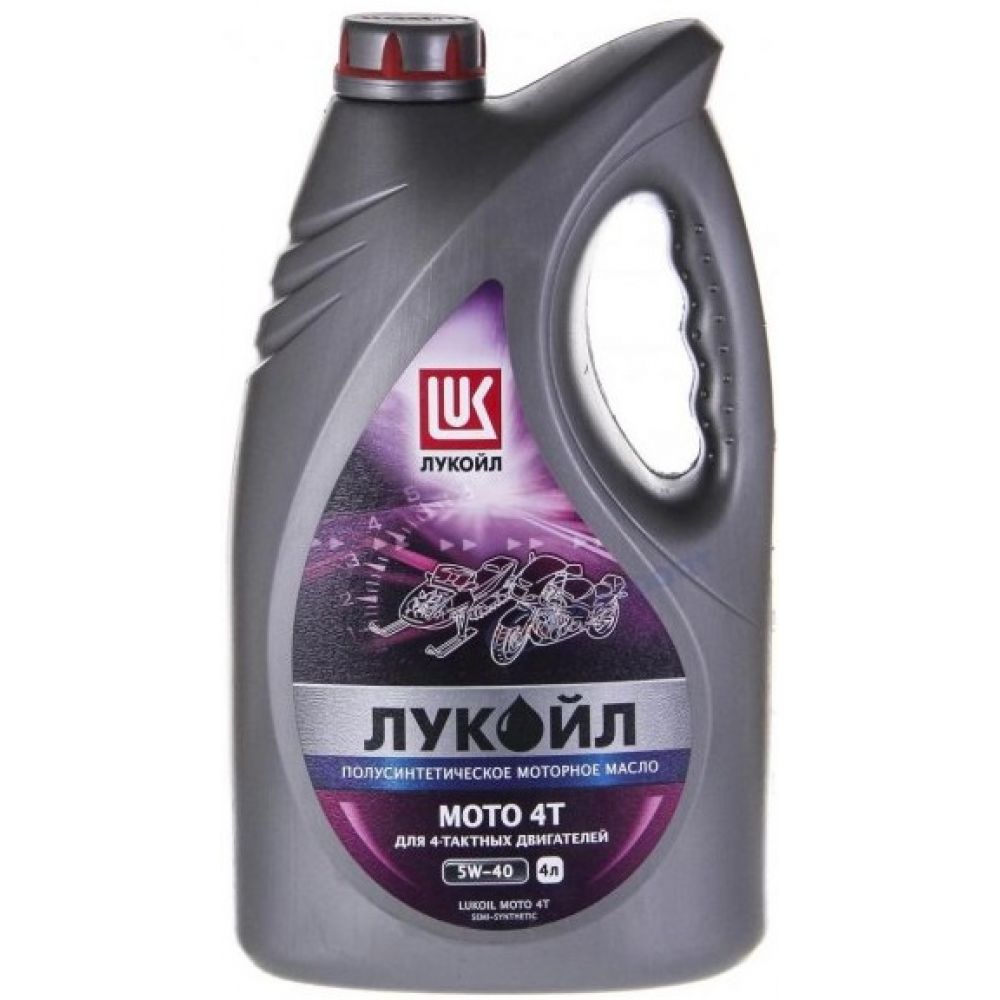 Моторное масло Лукойл Мото 4Т 5W-40, 4л