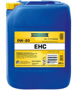 Моторное масло RAVENOL EHC 0W-20, 20л