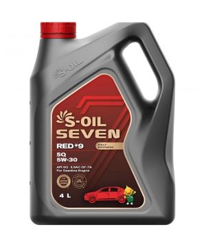 Моторное масло S-Oil 7 RED #9 SQ 5W-30, 4л