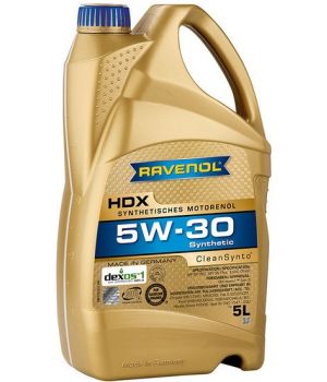 Моторное масло RAVENOL HDX 5W-30, 5л