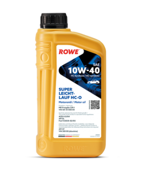 Моторное масло ROWE HIGHTEC SUPER LEICHTLAUF HC-O 10W-40, 1л
