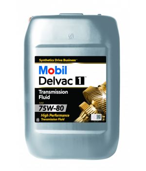 Трансмиссионное масло Mobil Delvac 1 Transmission Fluid 75W-80, 20л