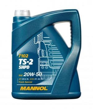 Моторное масло MANNOL 7102 TS-2 SHPD 20W-50, 5л