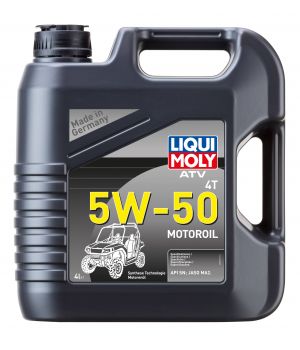 Моторное масло для 4-тактных мотоциклов LIQUI MOLY НС ATV 4T Motoroil 5W-50, 4л