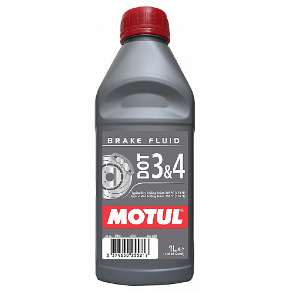 Тормозная жидкость MOTUL DOT 3&4 Brake Fluid, 1л